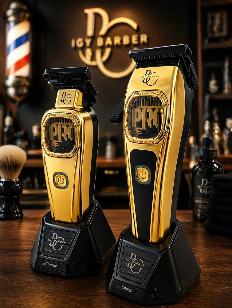 IGY BARBER mašinice za šišanje Gold (set 2u1)
